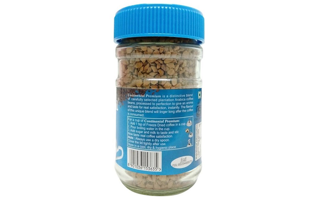 Continental Coffee Premium Instant Coffee    Glass Jar  50 grams